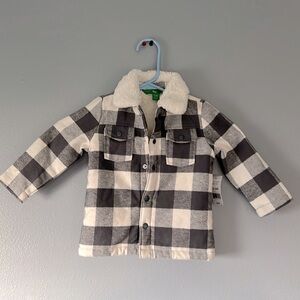 Dip 6-12M Flannel Button Up Jacket